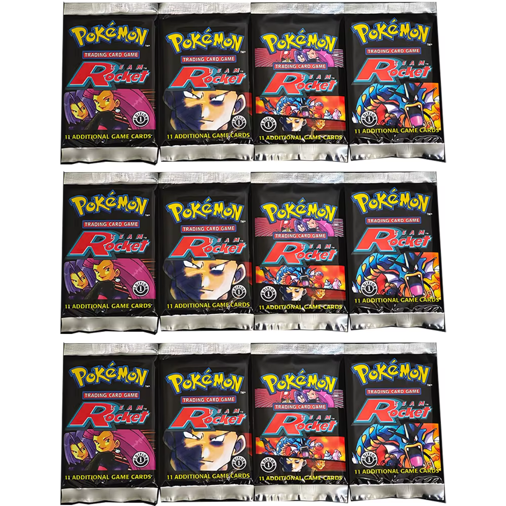 Boîte de boosters Pokémon Team Rocket 1ère Édition, cartes proxy PTCG, 36 sachets/boîte, cartes myst