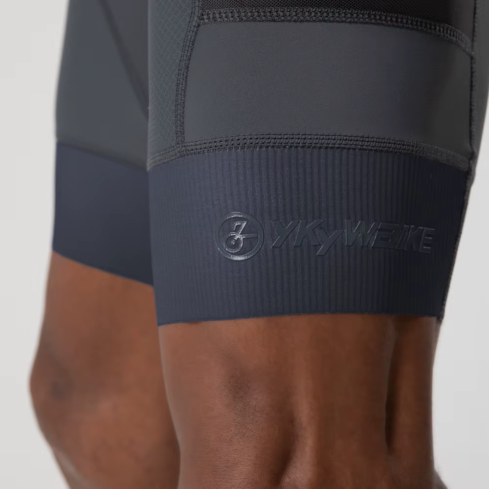 YKYWBIKE – Shorts de vélo rembourrés pour hommes, collants de sport confortables à 2 poches, coupe c