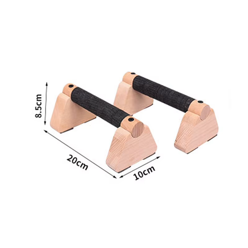 1 paire de barre de calistenie en bois, Parallettes en bois massif, barre de poussée pour les entraî