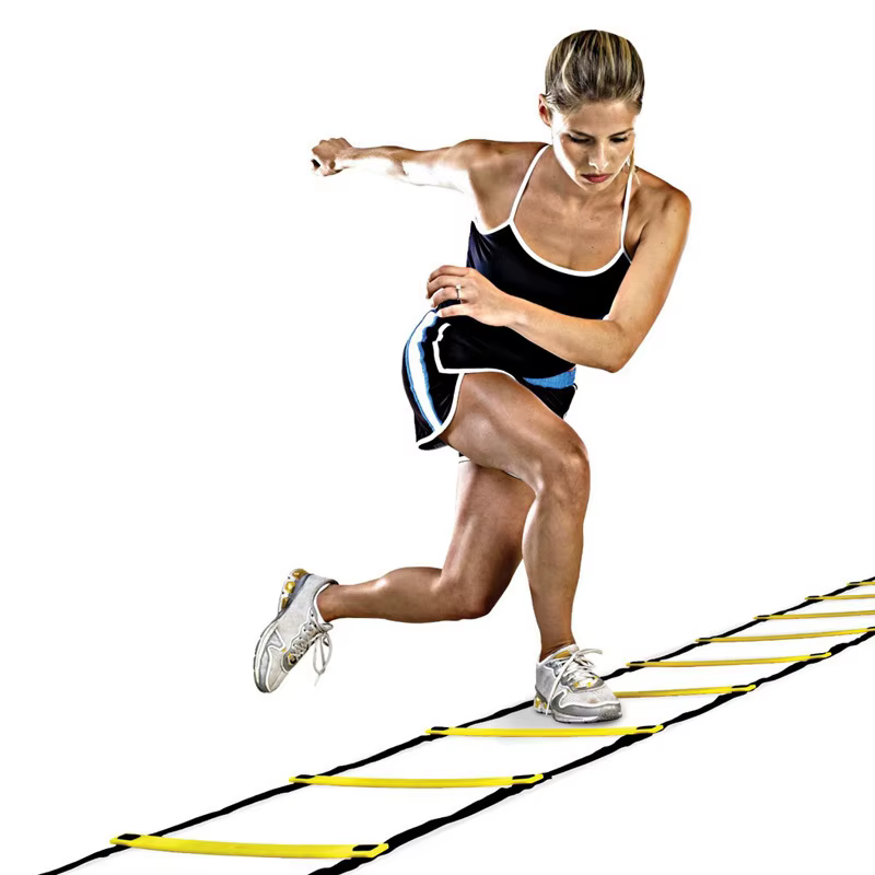 Échelles d'entraînement en nylon avec sangles, escalier agile, vitesse d'agilité, fitness, football,