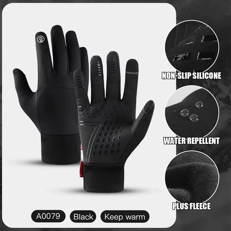 Automne hiver gants de cyclisme en plein air salle de sport Fitness sport course chaud écran tactile