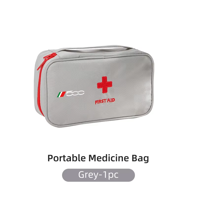 Kit de premiers secours Portable avec Logo de voiture, organisateur de médicaments, Mini Kit médical