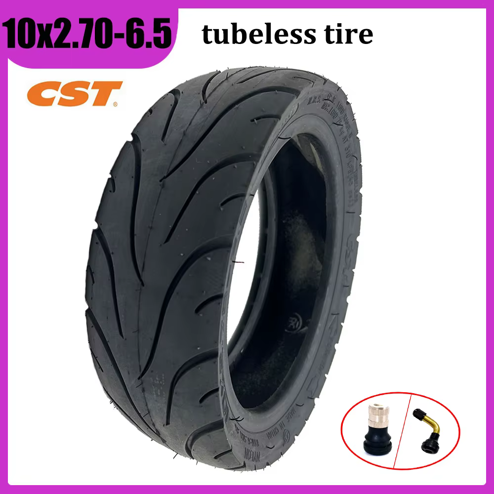 CST 10x2.70-6.5 pneu Tubeless pneu à vide de haute qualité pour les composants de roue pneumatique d