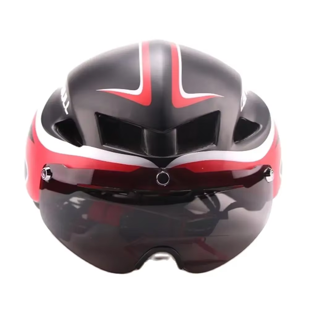 Nouveau 3 lentilles 290g Aero TT casque de vélo de route lunettes course cyclisme vélo sport sécurit