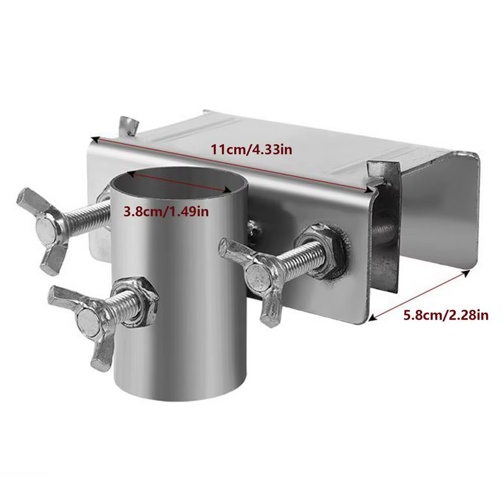 Support de parasol pour balcon et terrasse, fixation réglable pour garde-corps, base portable pour m