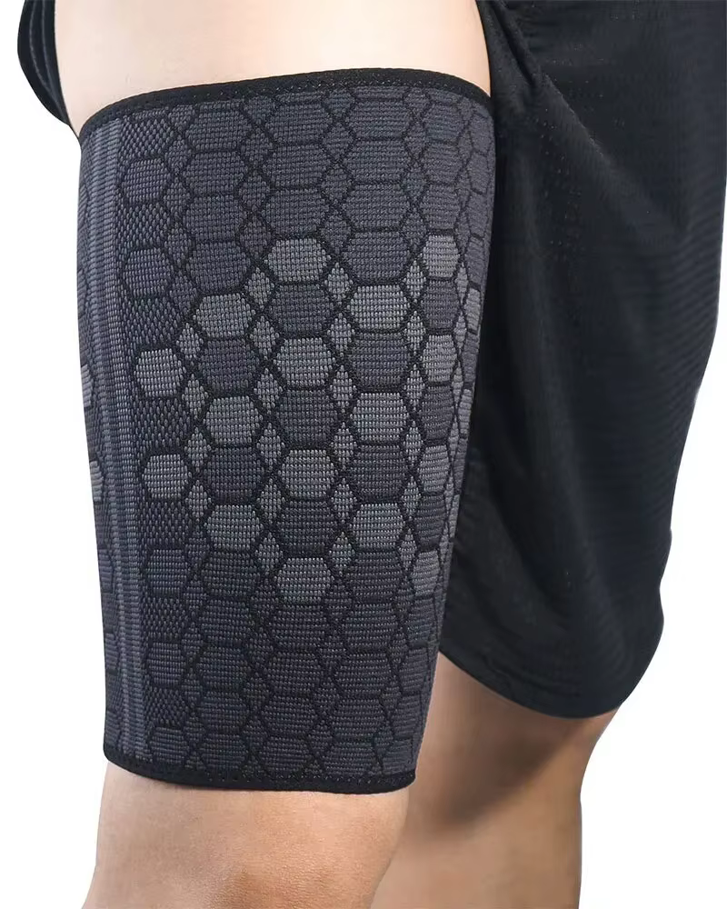 Protecteur de cuisses de sport en Nylon tricoté à haute élasticité, Leggings Anti-fuite musculaire p