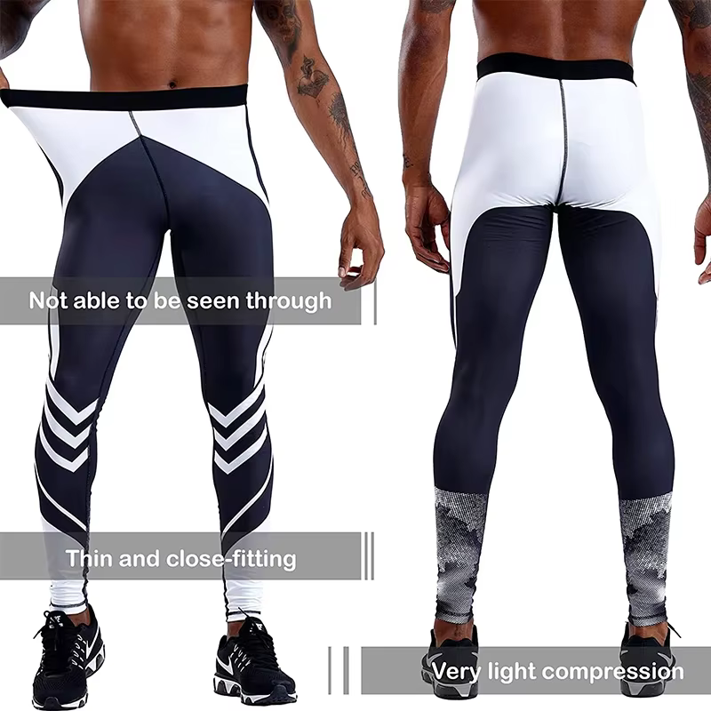 Leggings de course pour hommes, vêtements de Sport à séchage rapide, collants de Fitness, d'entraîne