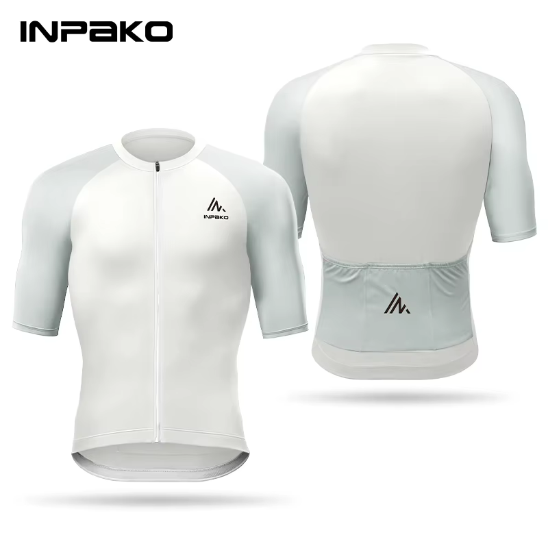 Maillot de cyclisme INPAKO pour homme, respirant, léger, à manches courtes, séchage rapide, coupe-ve