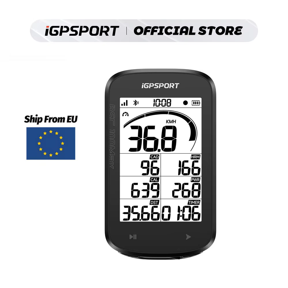 IGPSPORT BSC100Max GPS ordinateur de vélo compteur de vitesse de vélo odomètre sans fil 40 heures d'