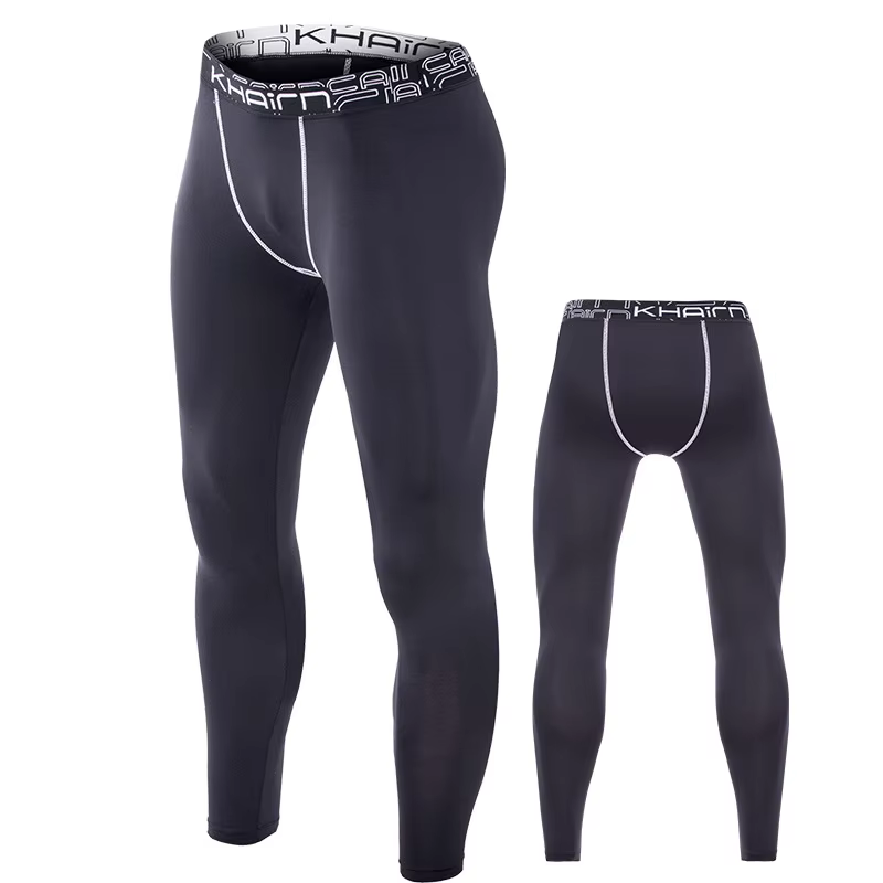 Pantalon slim grande taille pour homme, leggings de fitness, de course, de basket-ball, de sport ast