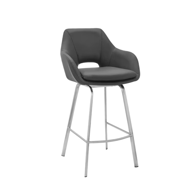 Tabouret de bar chaises comptoir de cuisine design tabouret en cuir métal noir comptoir tabourets de