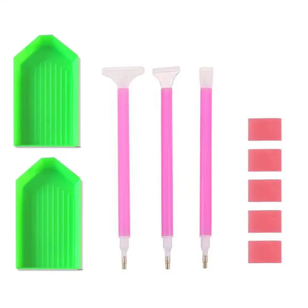 Kit d'outils de stylo de broderie de point de croix de peinture de diamant 5D, accessoires de bricol