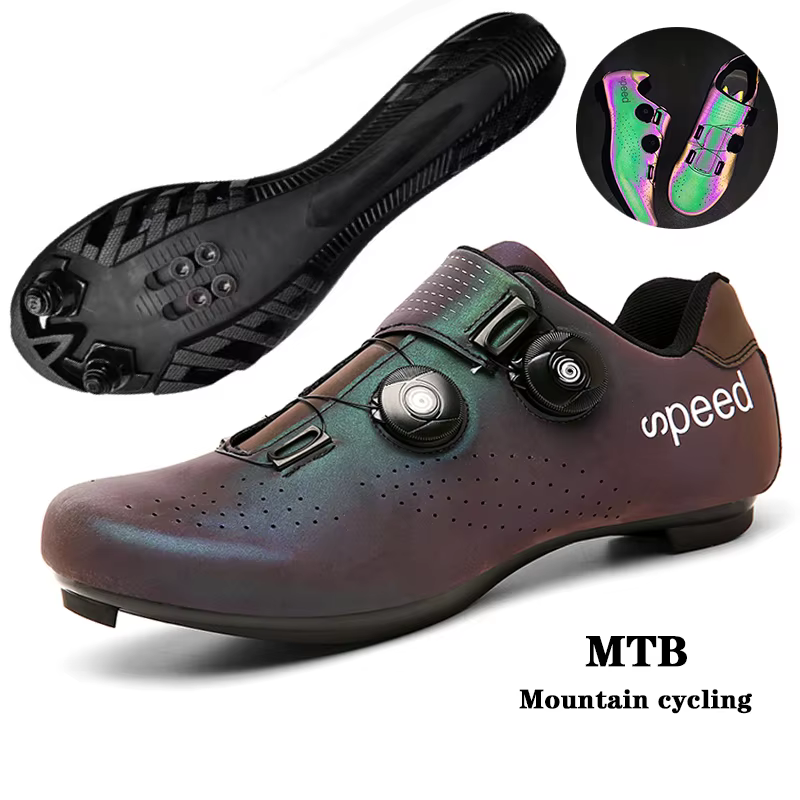 Nouvelles chaussures de cyclisme hommes SPD avec serrure vélo de route chaussures de sport de course