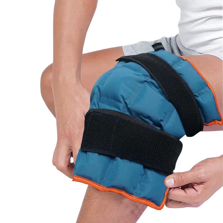 Enveloppe de glace pour le genou pour blessures, genouillères auto-absorbantes, compresse de glace, 