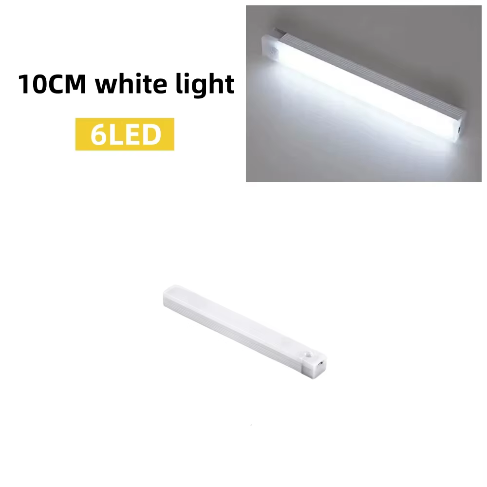 LED détecteur de mouvement lumière sans fil LED veilleuse Type C lumière Rechargeable armoire armoir