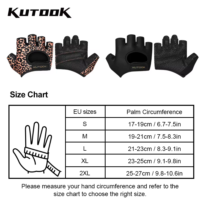 KUTOOK gants de musculation Protection complète de la paume haltérophilie Fitness entraînement gants