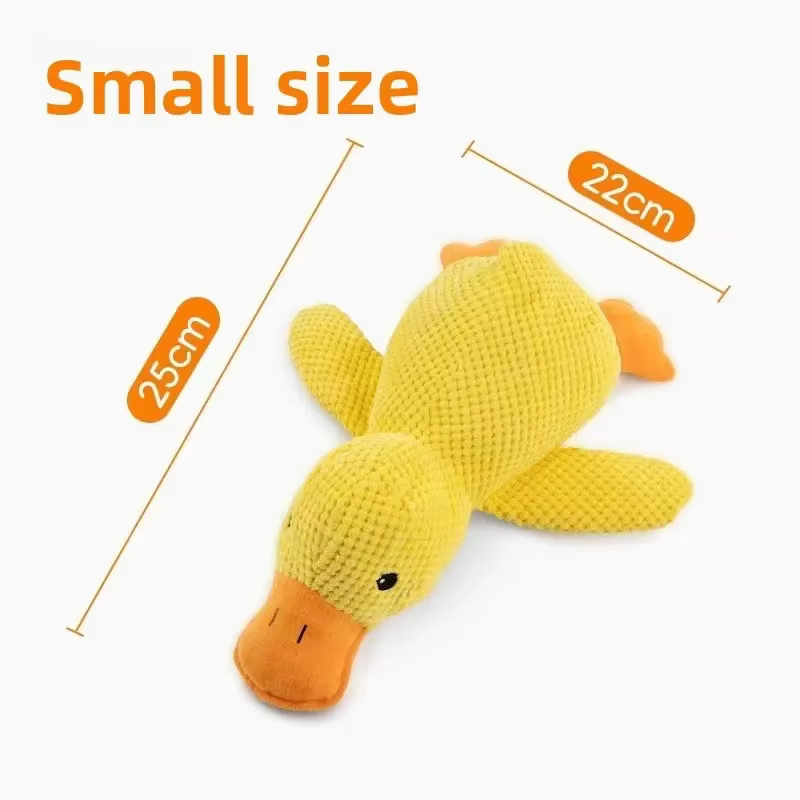 1/3 pièces d'accessoires pour chiens, jouet en peluche canard apaisant qui couine, aide au sommeil d