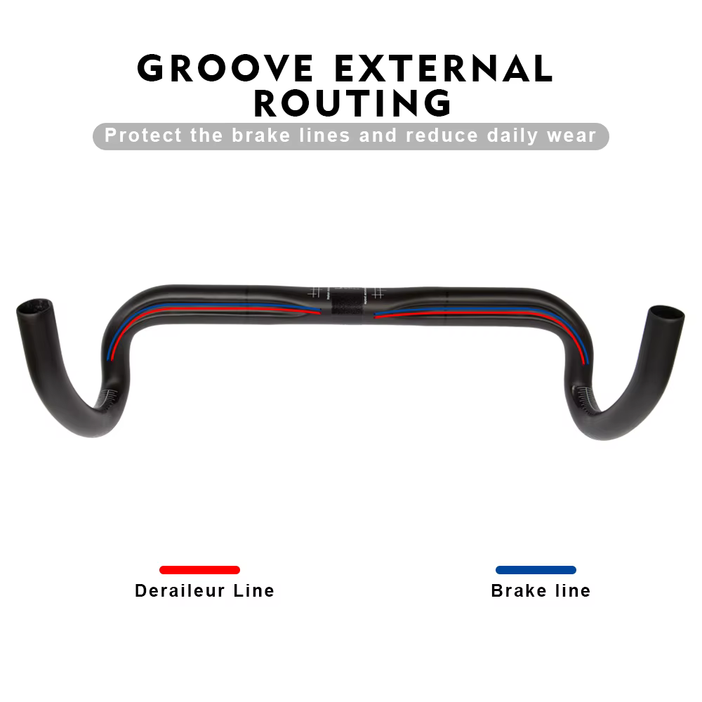 RXL SL-Guidon de vélo de route en carbone, diamètre 31.8mm, UD 256 380/400/420/440mm