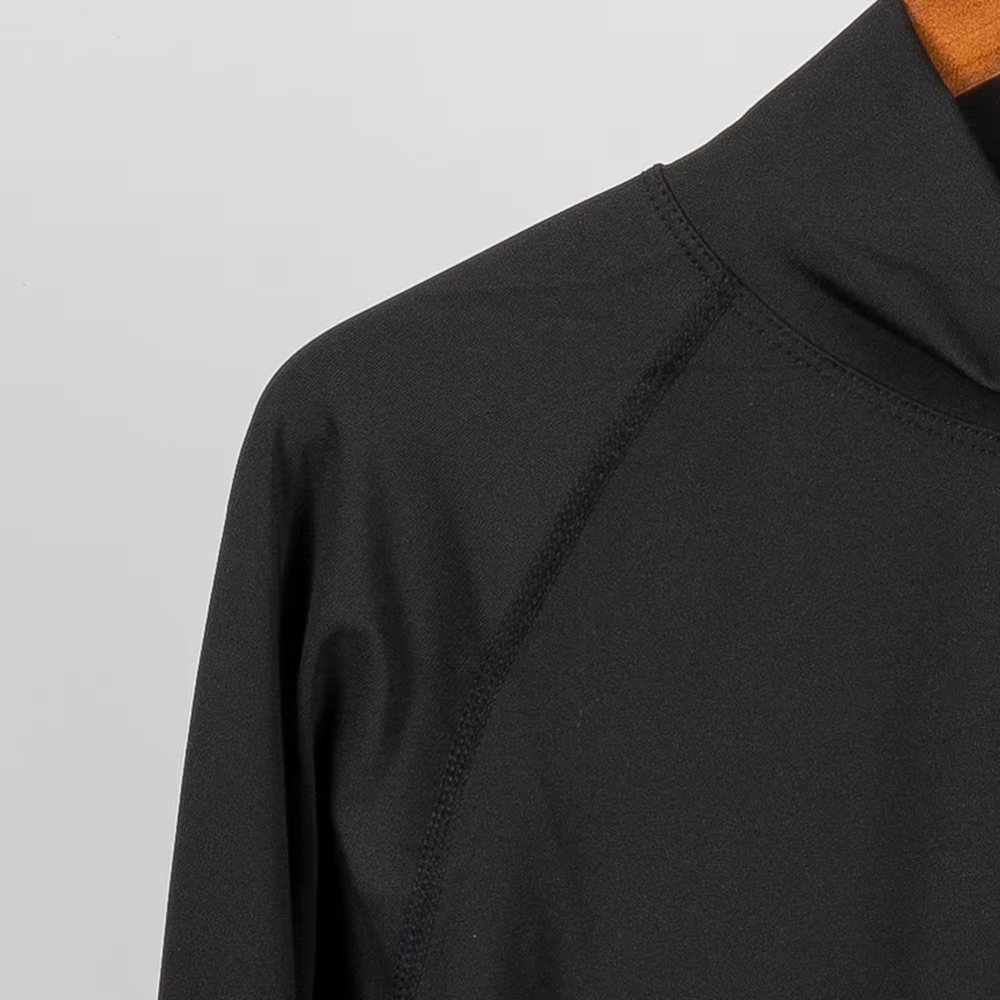T-shirt moulant de sport de musculation pour hommes, col roulé à Compression, manches courtes, gymna