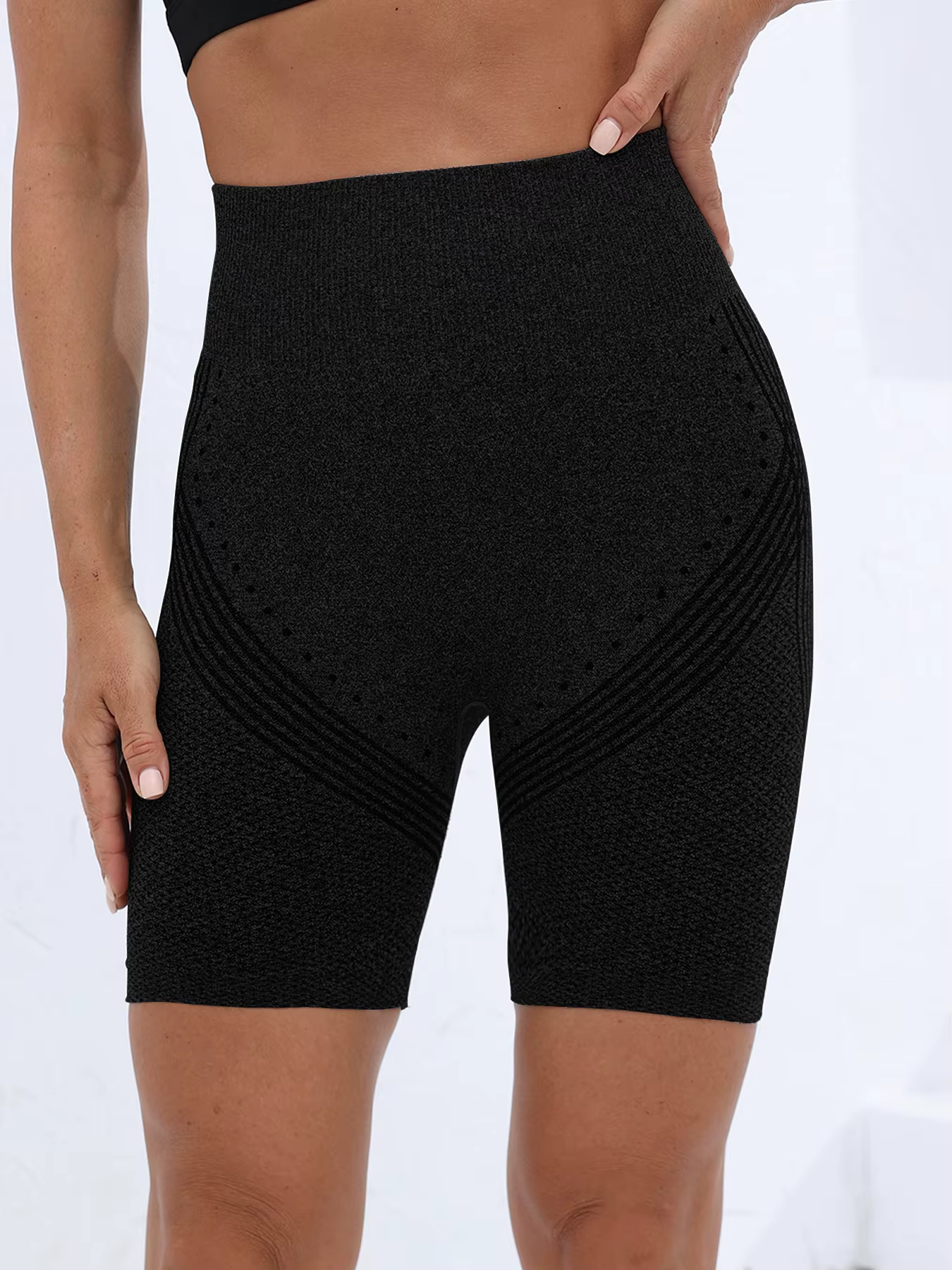 Nouveau Short de Fitness pour femmes sans couture Fitness sport Yoga short taille haute