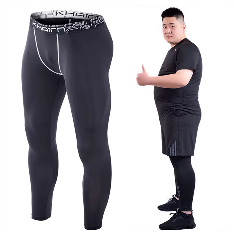 Pantalon slim grande taille pour homme, leggings de fitness, de course, de basket-ball, de sport ast