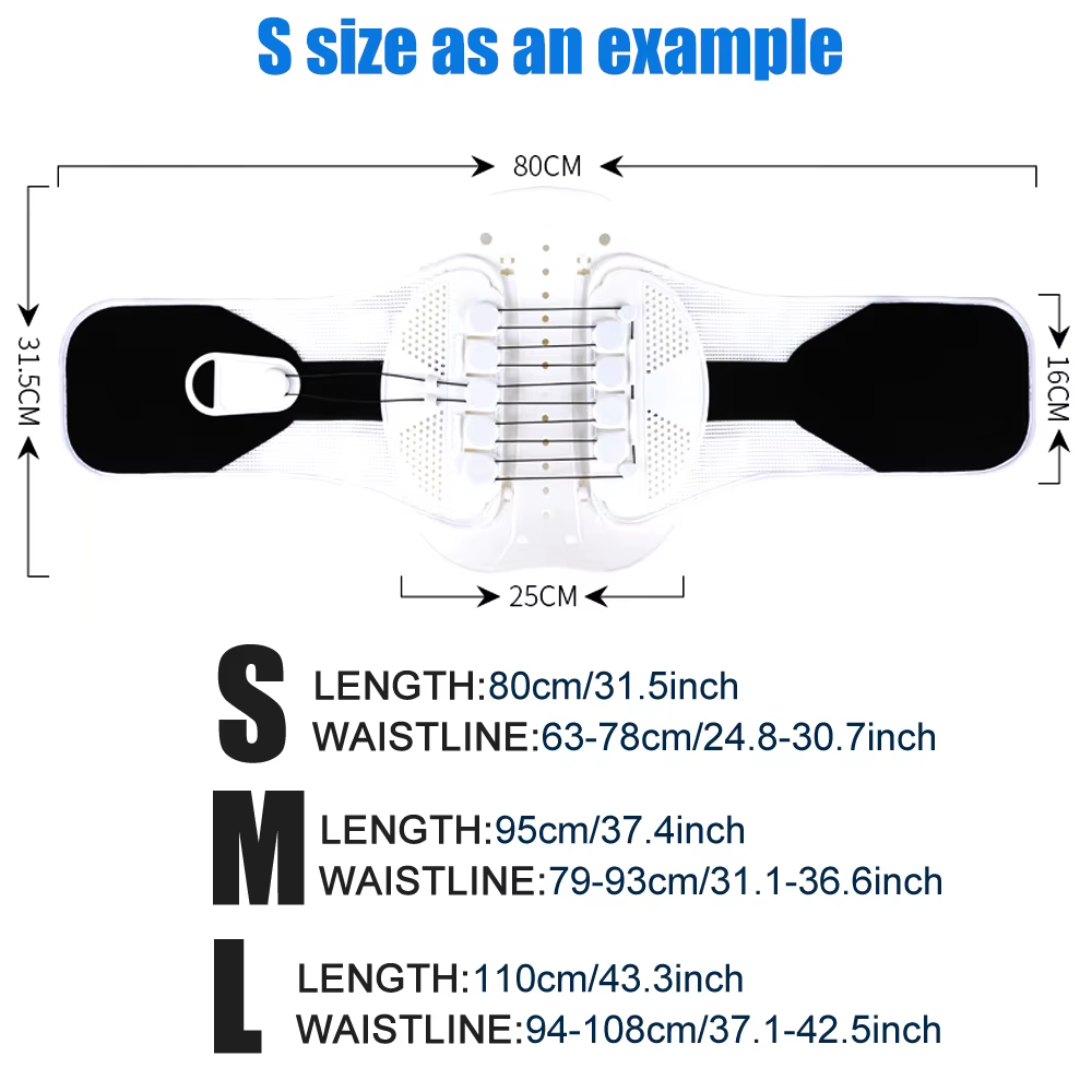 Ceinture de soutien lombaire avec système de poulie, attelle pour le bas du dos, ceinture dorsale po