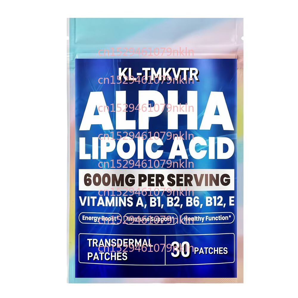 30 patchs patchs transdérmiques à l'acide alfa lipoique avec vitamines essentielles pour une boost d
