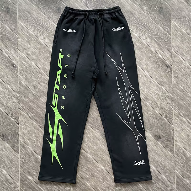 Pantalon de sport en Gel, en coton, Style High Street, pantalon de sport droit et décontracté