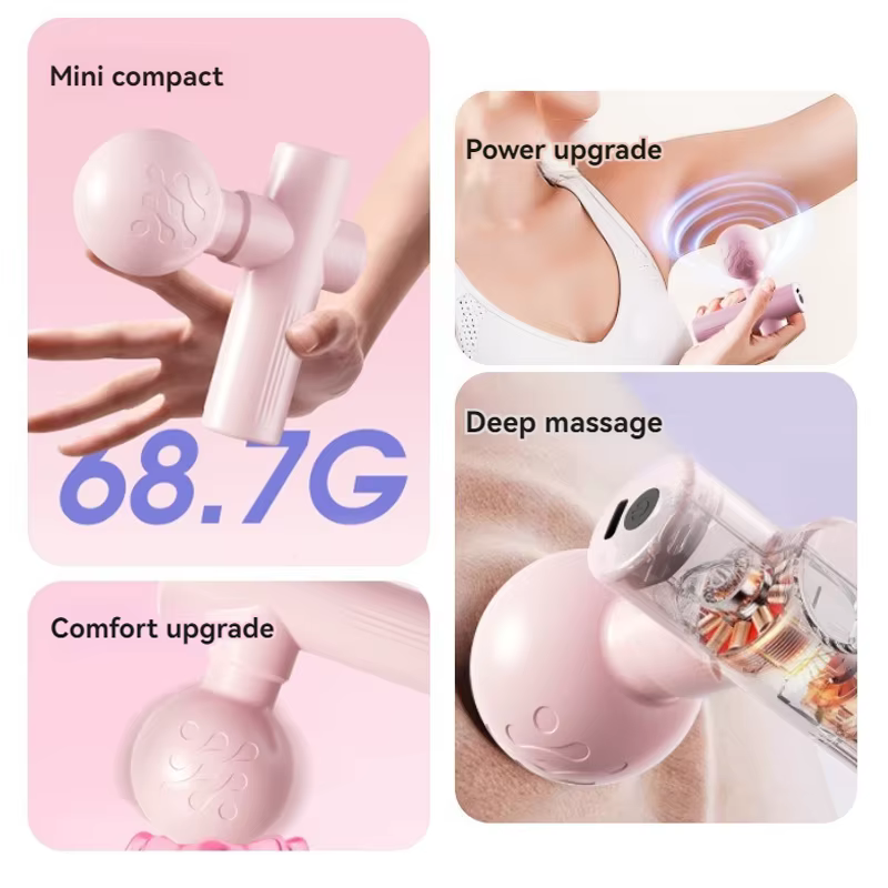 2025 nouveau USB Mini pistolet de Massage Fascia Machine Relaxation musculaire pistolet vibrant tige