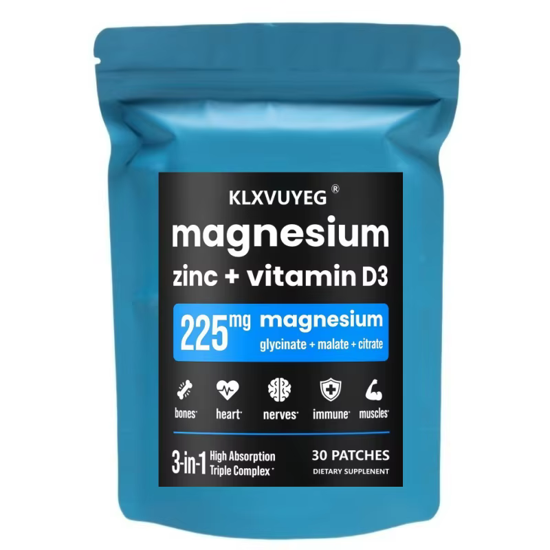  Complément de magnésium, zinc et vitamine D3 - Glycinate de magnésium - Santé des os, des musc