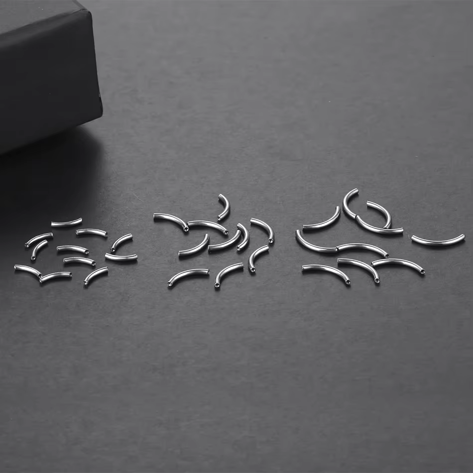 Titanium filetage interne sourcil haltère Piercing ventre nombril Piercing barre accessoires de remplacement bijoux de corps 16G 14G