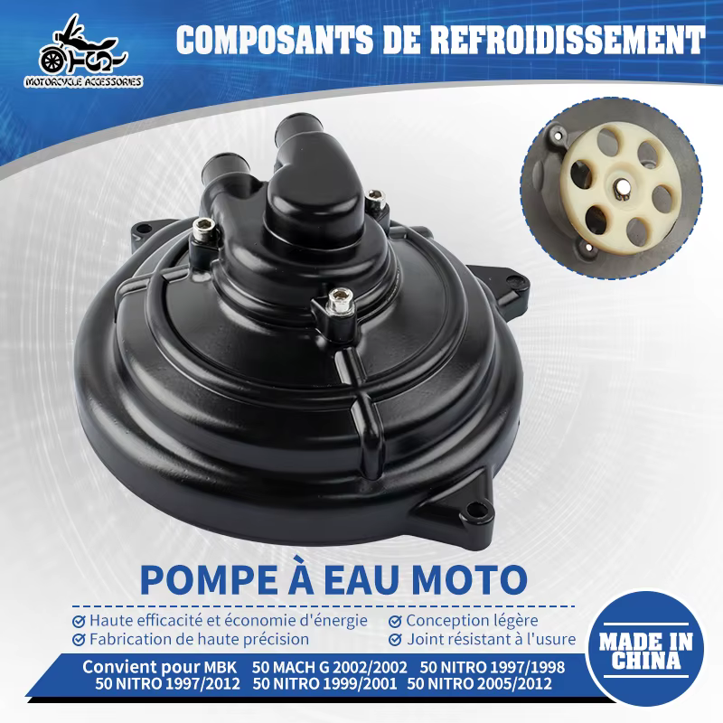 Couvercle de pompe à eau pour scooter accessoires de moto SJ pour MBK MACH 50 2002 NITRO 50 1997 1998 2005 2006 2007 2008 2009 2010 2011 2012