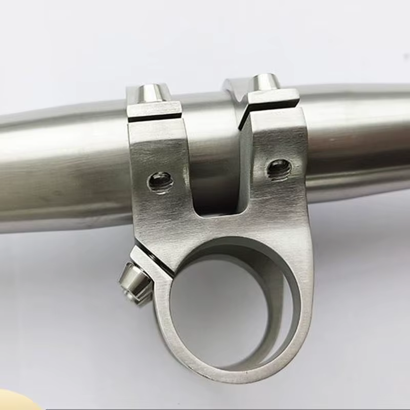 Potence de vélo en titane, guidon de vélo de course, pièces BMX, accessoires, 31.8, 25.4, personnalisé disponible