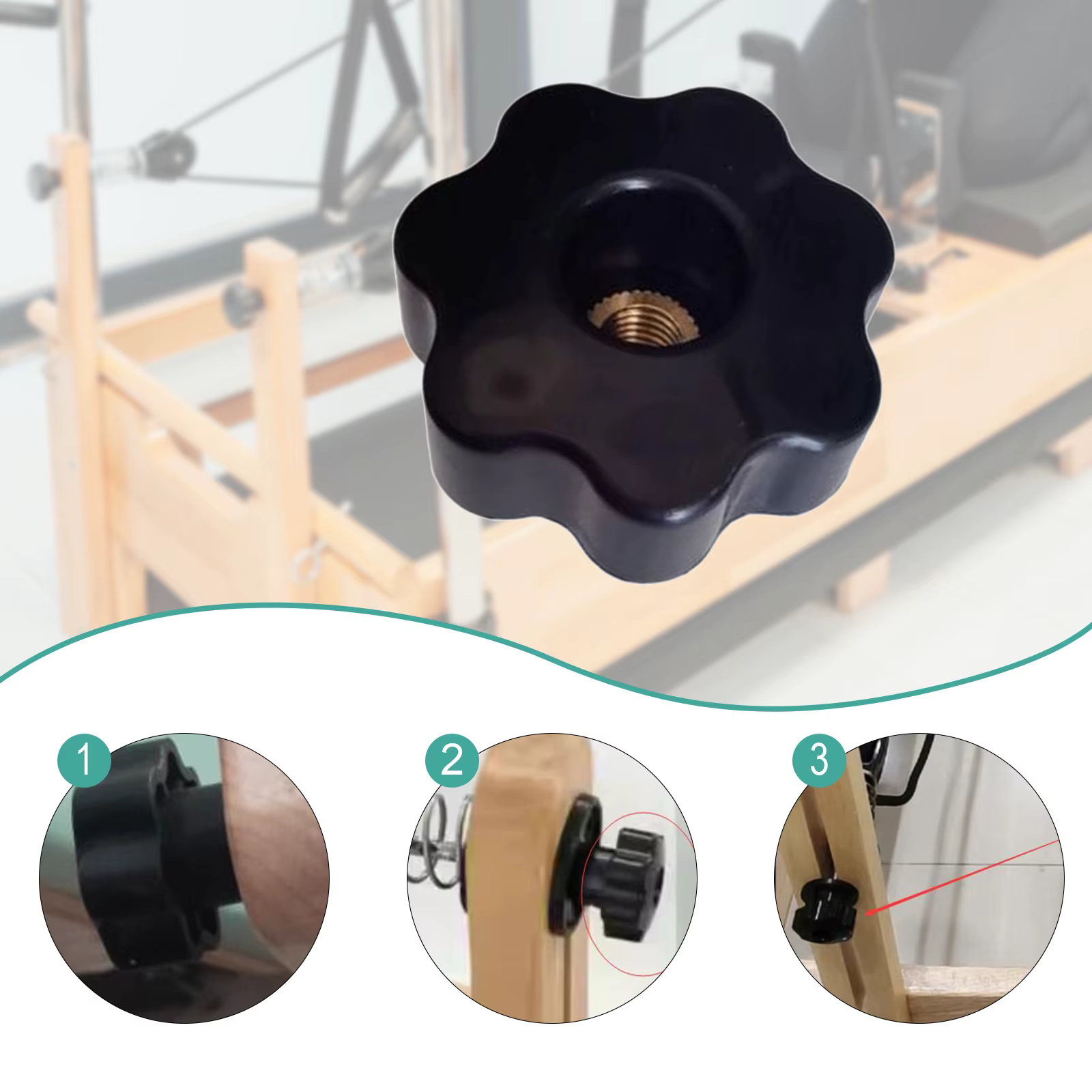Accessoires pour Reformer Pilates : Sangle de pied réglable