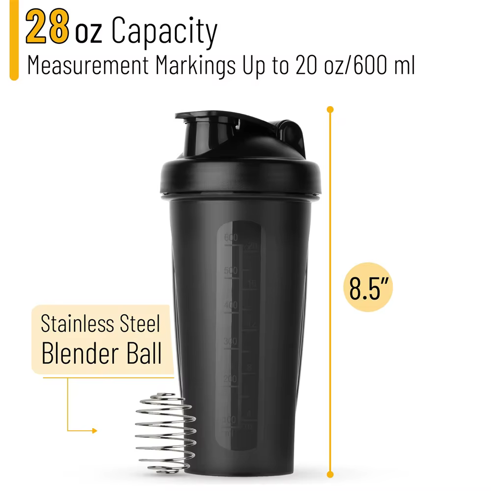 Shaker à protéines Portable de 600ml