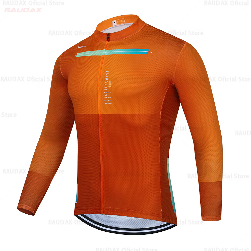 RAUDAX 2026 hommes à manches longues Maillot de cyclisme vtt vêtements