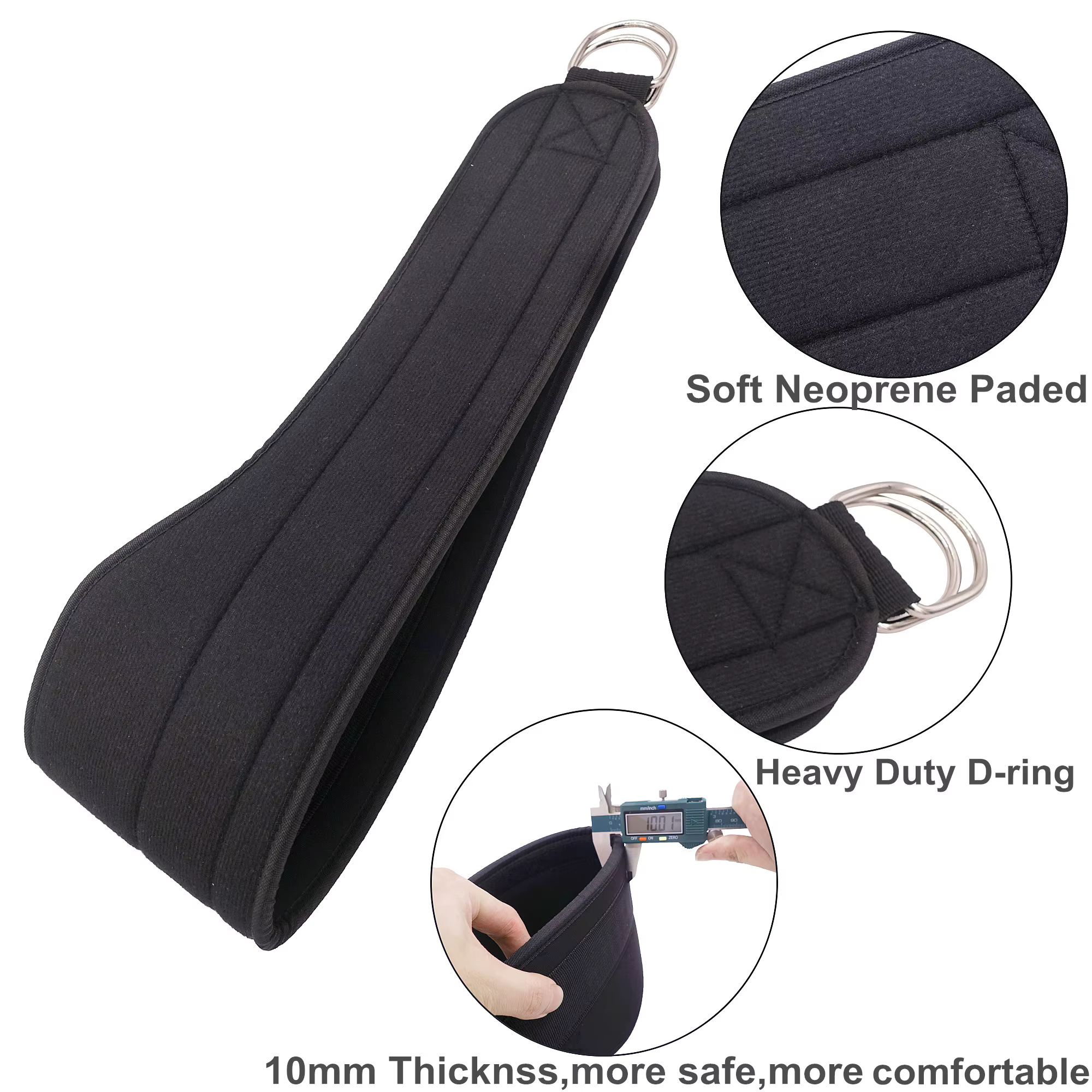 Ceinture d'haltérophilie avec sangle robuste en néoprène épais