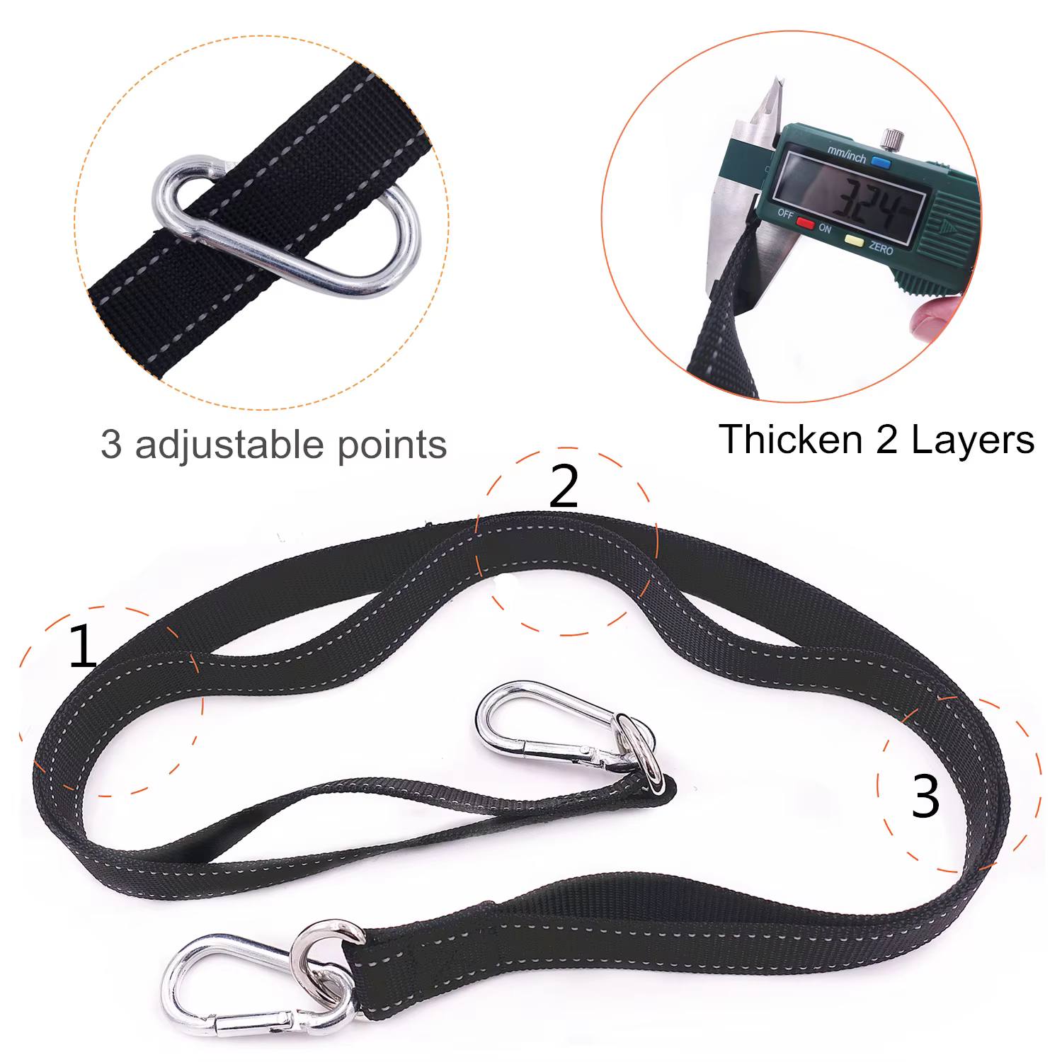 Ceinture d'haltérophilie avec sangle robuste en néoprène épais