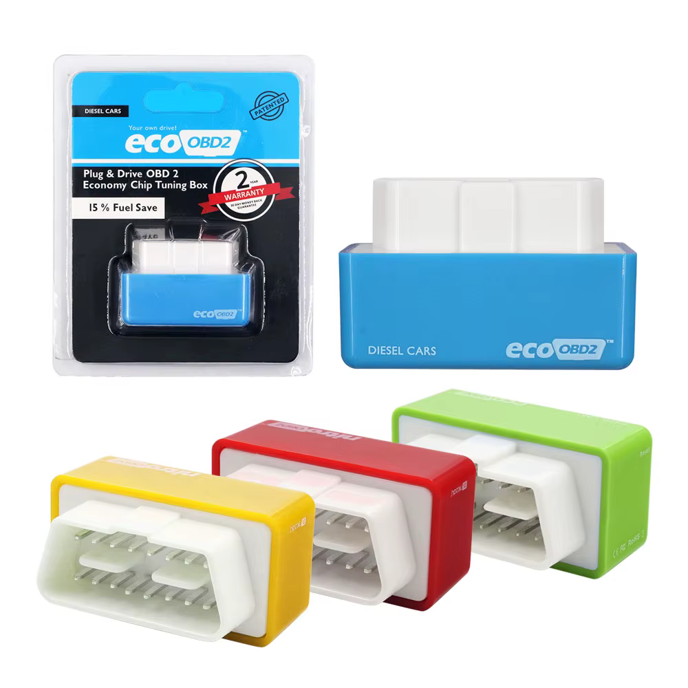 Nitro OBD2 EcoOBD2 Double boîte de réglage de puce ECU NitroOBD2 Eco OBD2 pour voiture Diesel Benzine 15% de carburant économiser plus de couple de puissance livraison gratuite