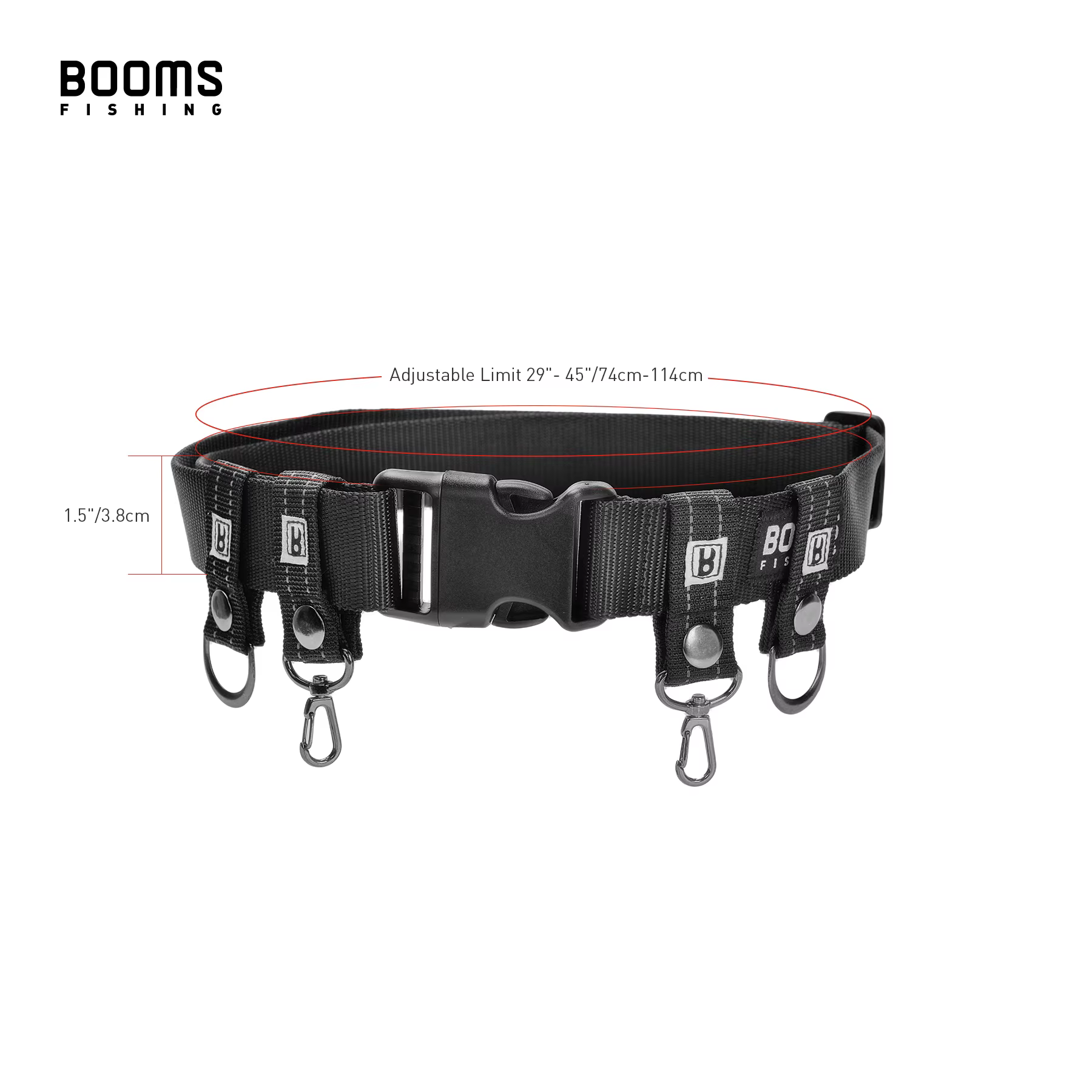 Booms Fishing FB2 ceinture de pêche outils de pêche légers accessoires d'équipement Wader ceintures de taille de combat