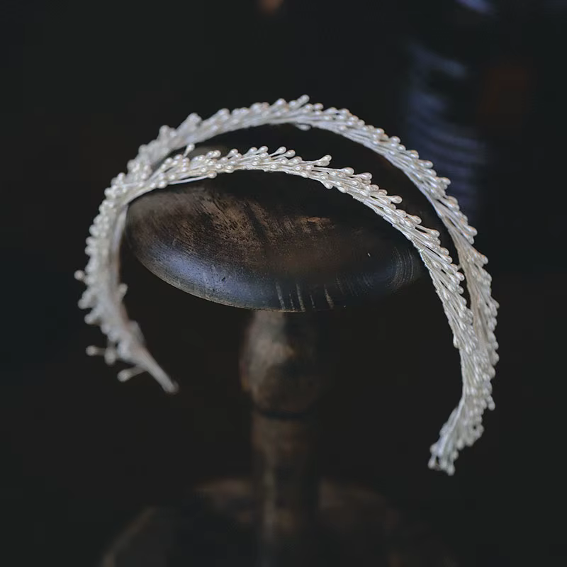 Accessoires pour cheveux de mariage, couvre-chef blanc, bandeaux en feuilles pour mariées, couronnes pour femmes et filles, bijoux de mariée
