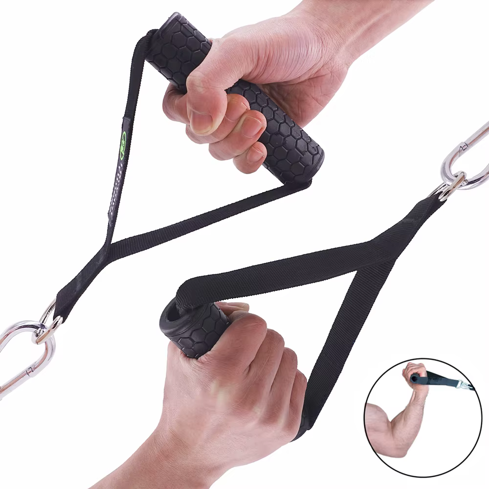Attache cable musculation equipement Poignée de gymnastique antidérapante d-ring tirer la barre