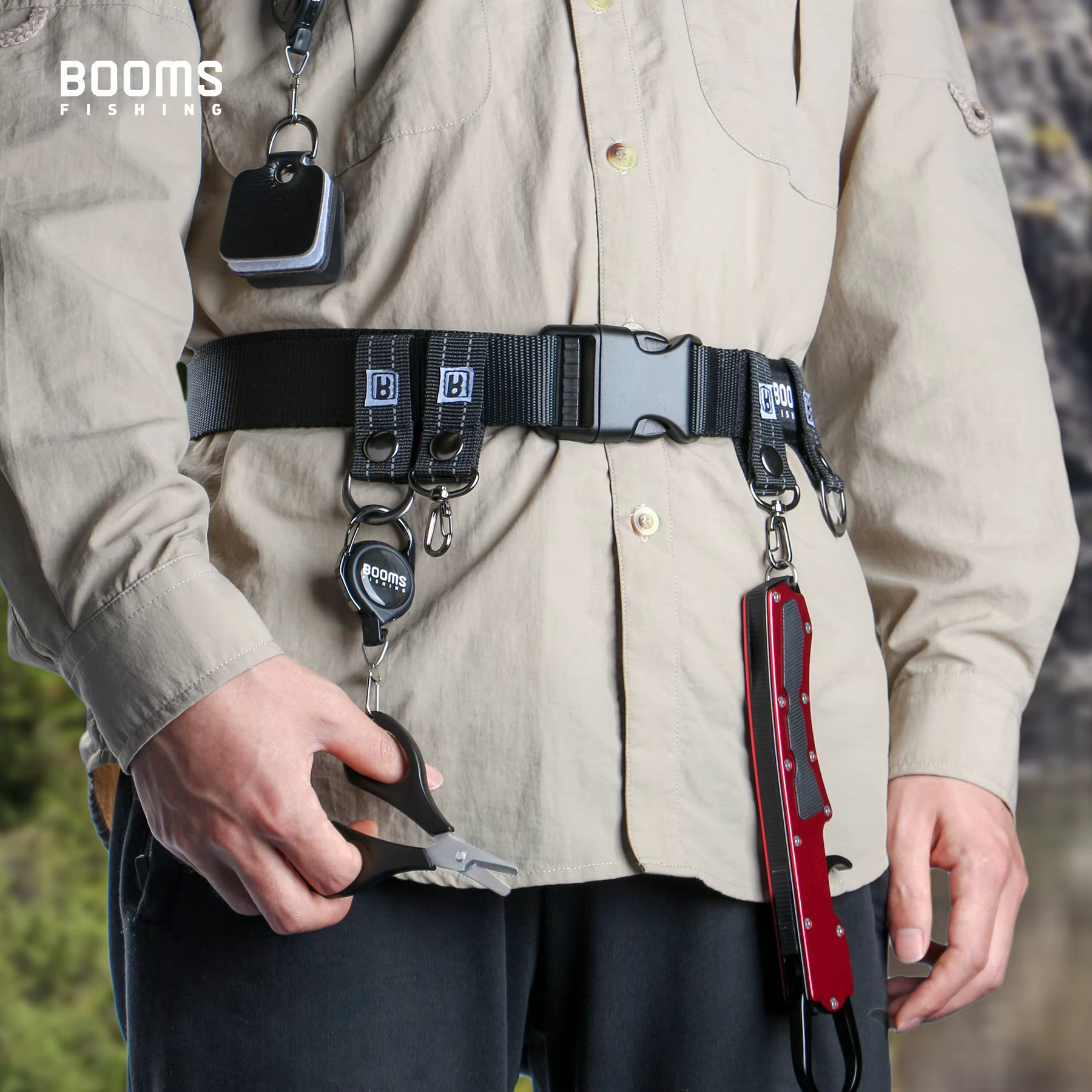 Booms Fishing FB2 ceinture de pêche outils de pêche légers accessoires d'équipement Wader ceintures de taille de combat