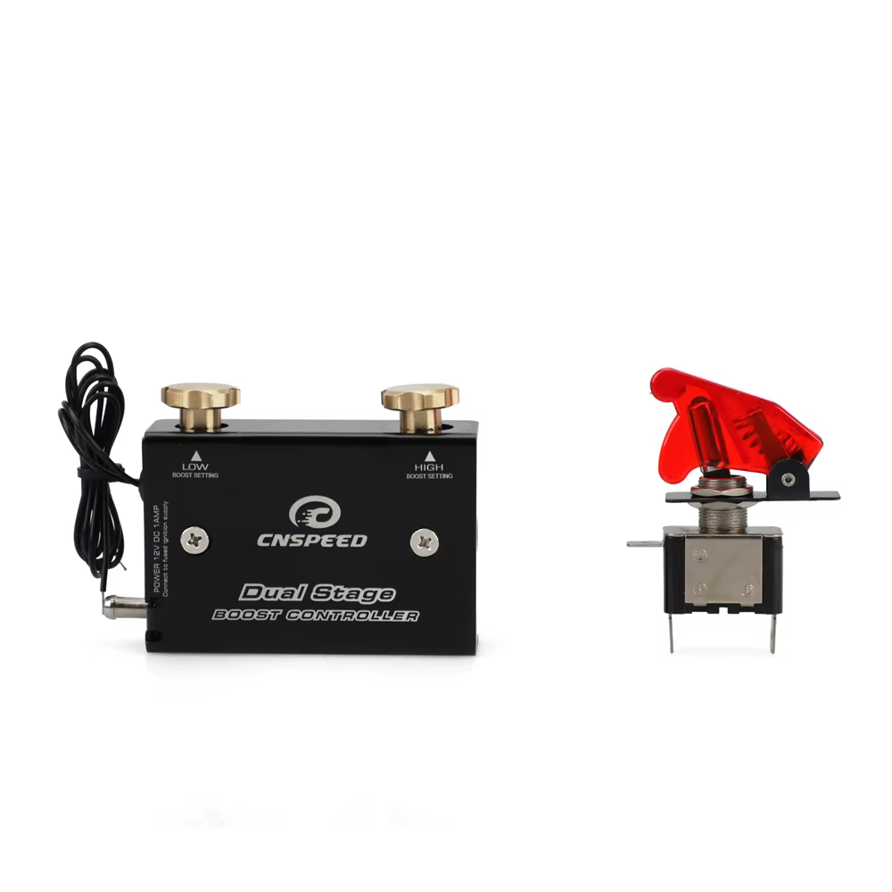 Kit de contrôleur de suralimentation Psi pour turbocompresseur électronique à double étage bleu/avec interrupteur
