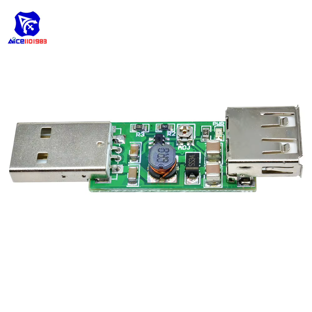 Boost – Module de convertisseur progressif DC-DC, sortie réglable, carte de convertisseur USB vers USB 5V à 6-15V, Module de transformateur d'alimentation