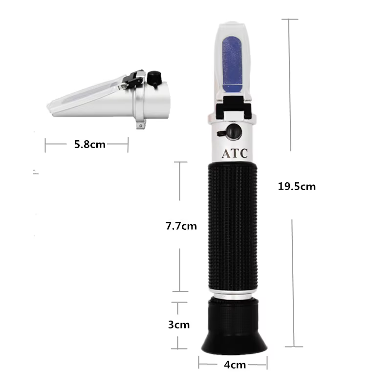 Réfractomètre de salinité 0-10% 1.000-1.070 SG, Salomètre optique pour eau de mer, aquaculture marine, testeur de sel alimentaire