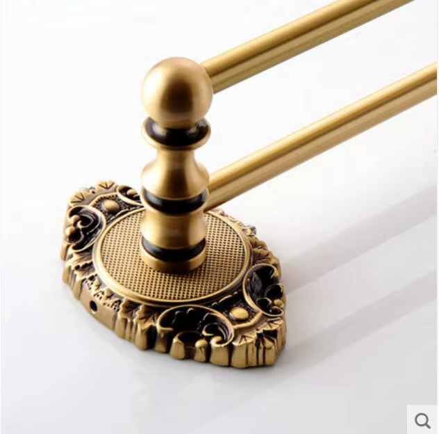 Ensemble d'accessoires de salle de bain en laiton | Porte-papier en Bronze Antique, porte-serviette et porte-brosse de toilette, ensemble d'accessoires de porte-serviettes et de salle de bain