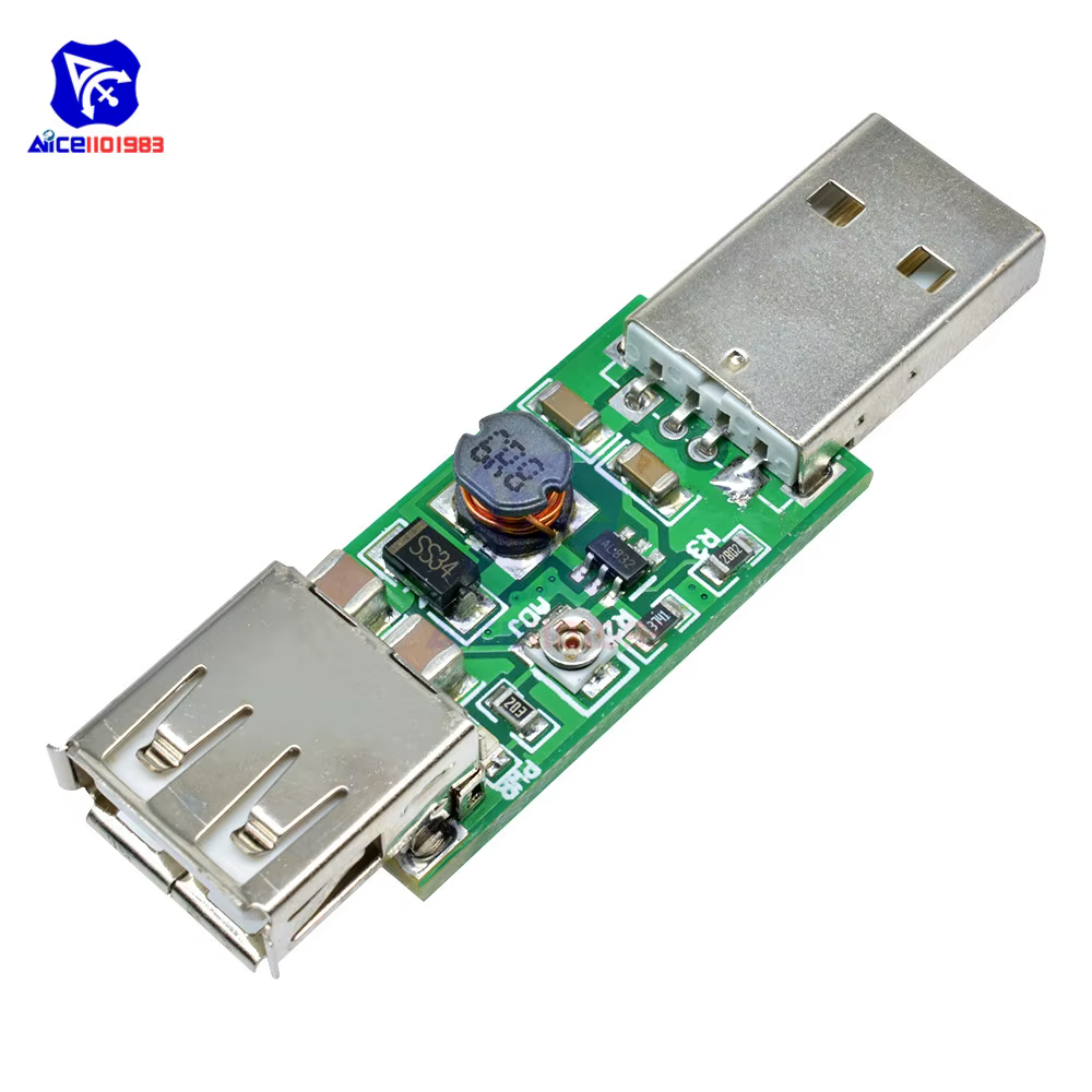 Boost – Module de convertisseur progressif DC-DC, sortie réglable, carte de convertisseur USB vers USB 5V à 6-15V, Module de transformateur d'alimentation