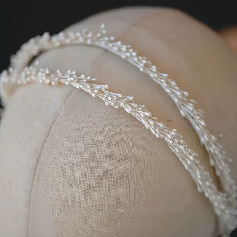 Accessoires pour cheveux de mariage, couvre-chef blanc, bandeaux en feuilles pour mariées, couronnes pour femmes et filles, bijoux de mariée
