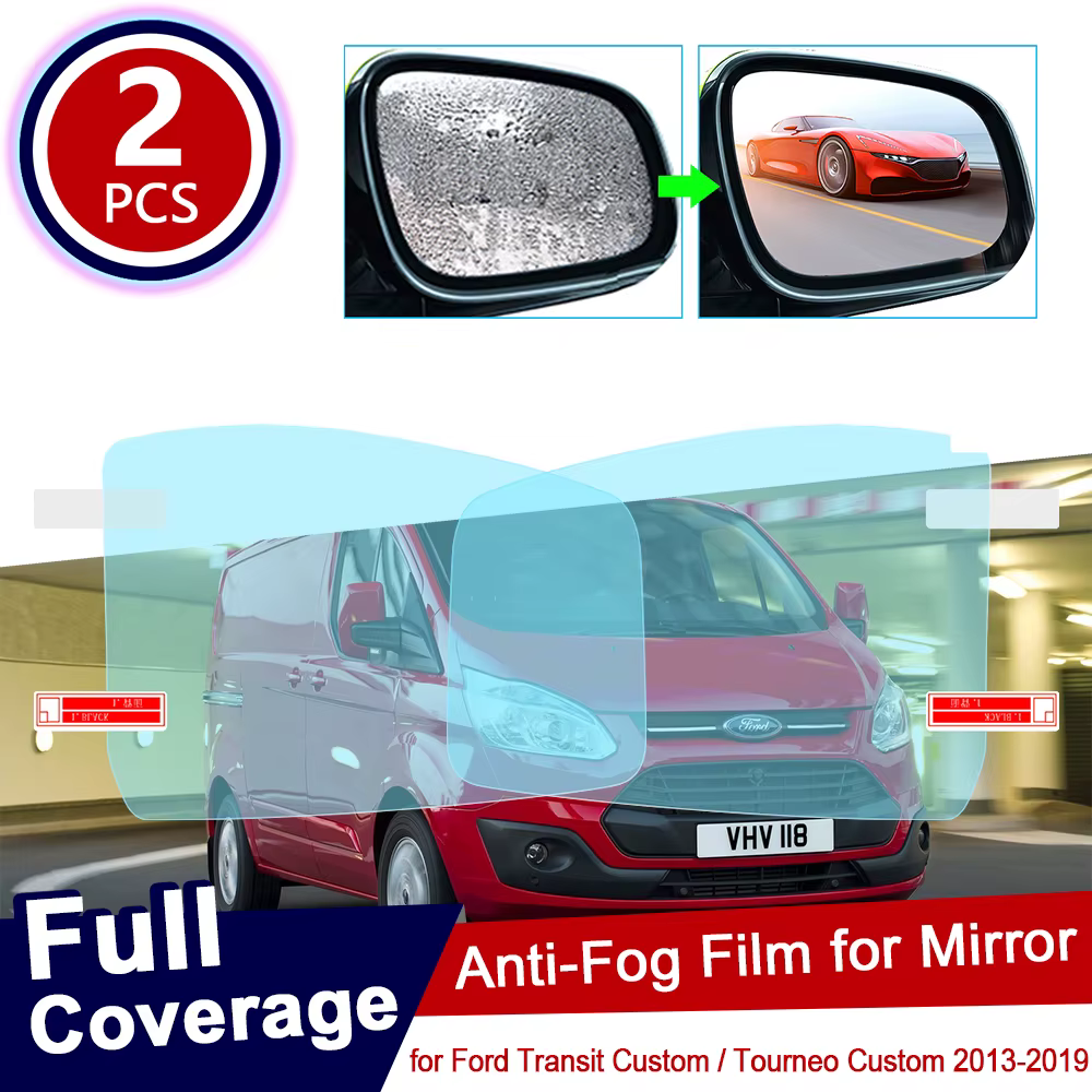 Pour Ford Transit personnalisé Tourneo personnalisé 2013 ~ 2019 couverture complète Anti-buée Film rétroviseur imperméable Anti-buée Films accessoires